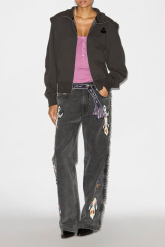 Sweat-shirt zippé Madilia en jersey Sweat-shirt zippé Madilia en jersey