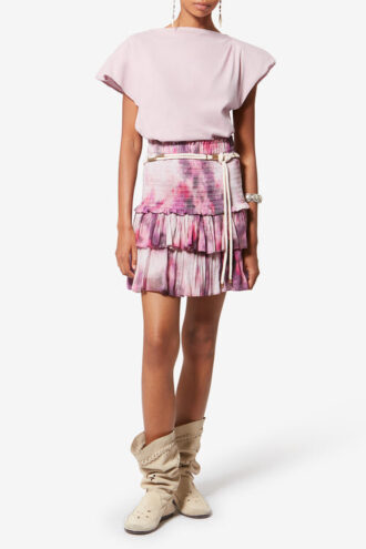 T-shirt asymétrique en coton Sebani