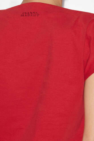 T-shirt asymétrique en coton uni Sebani