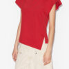 T-shirt asymétrique en coton uni Sebani T-shirt asymétrique en coton uni Sebani