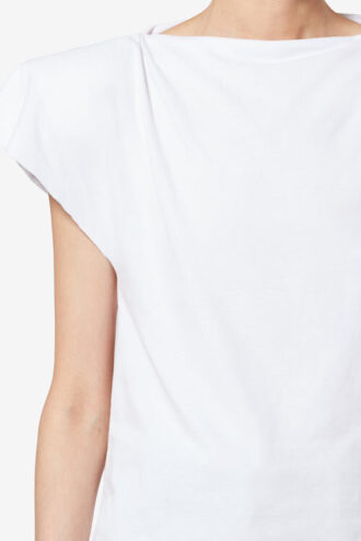 T-shirt asymétrique à manches courtes Sebani