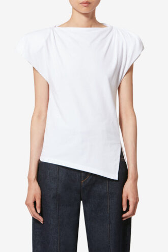 T-shirt asymétrique à manches courtes Sebani
