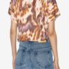 T-shirt court en coton imprimé aquarelle Zilia