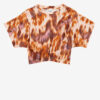 T-shirt court en coton imprimé aquarelle Zilia