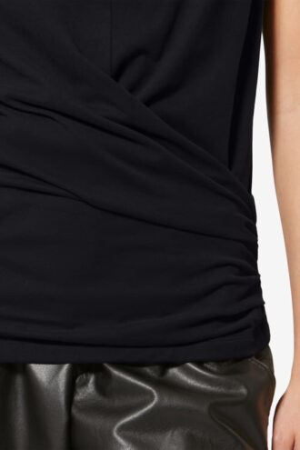 T-shirt drapé à manches courtes Maisan T-shirt drapé à manches courtes Maisan