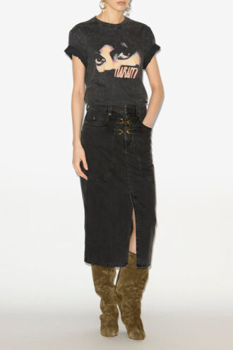 T-shirt en coton imprimé Zoeline