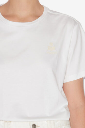 T-shirt en coton à manches courtes Aby avec logo