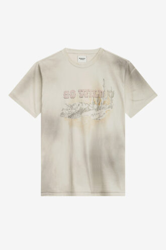 T-shirt en lin imprimé Honore