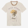 T-shirt en lin imprimé Honore