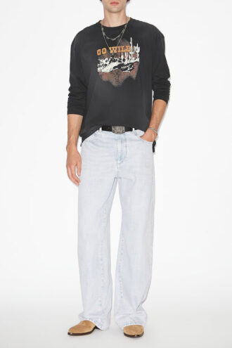 T-shirt en lin imprimé Leiloha