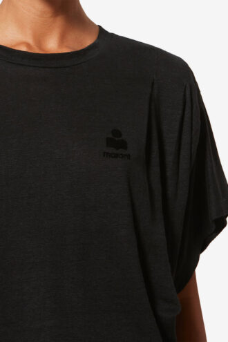 T-shirt en lin Kyanzae avec logo