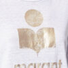 T-shirt en lin uni avec logo Zewel
