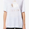 T-shirt en lin uni avec logo Zewel