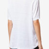T-shirt en lin uni avec logo Zewel