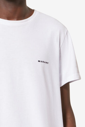 T-shirt à manches courtes en coton uni Zafferh