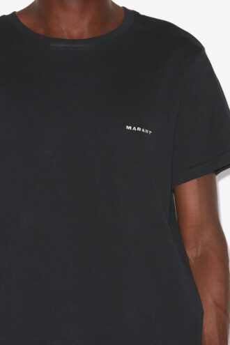 T-shirt à manches courtes en coton uni Zafferh
