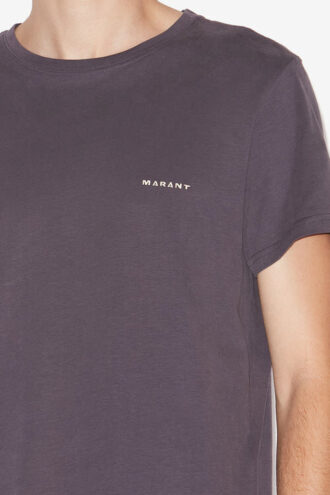 T-shirt à manches courtes en coton uni Zafferh