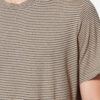 T-shirt rayé à manches courtes en coton et lin T-shirt rayé à manches courtes en coton et lin