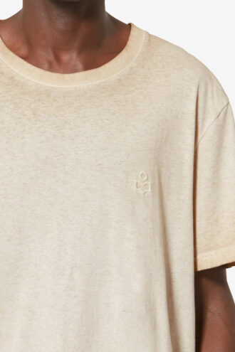 T-shirt vintage délavé à manches courtes Honoré