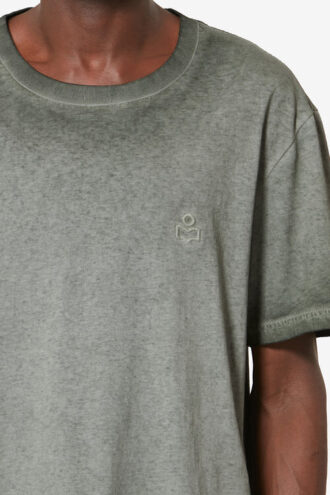 T-shirt vintage délavé à manches courtes Honoré