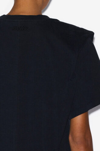 T-shirt Zelitos en coton uni avec épaulettes