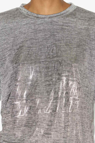 T-shirt Zoeline en jersey métallisé avec logos