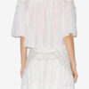 Top Carmen en voile de coton froncé Top Carmen en voile de coton froncé