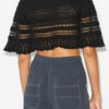 Top court en maille crochetée Frizy