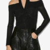 Top drapé Vonda en jersey uni Top drapé Vonda en jersey uni