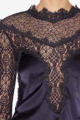 Top en satin et dentelle Diem