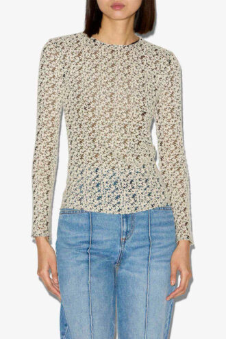 Top en tulle brodé Soline