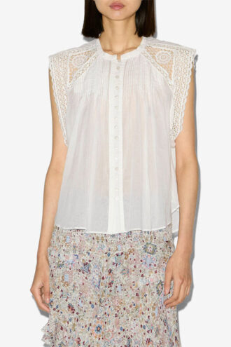 Top en voile de coton Gresia
