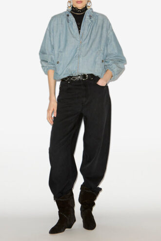 Veste courte en chambray Plume Veste courte en chambray Plume