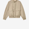 Veste courte en coton rayé Veste courte en coton rayé