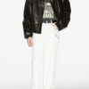 Veste courte en cuir Blaike