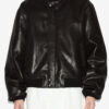 Veste courte en cuir Blaike