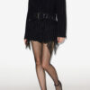 Veste courte en laine vierge avec ceinture Fyma Veste courte en laine vierge avec ceinture Fyma