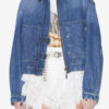 Veste courte style workwear Julie en denim uni Veste courte style workwear Julie en denim uni