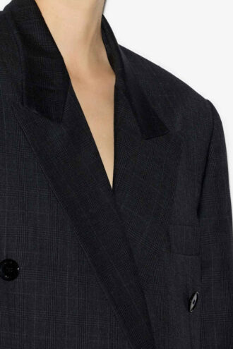 Veste de costume en laine à carreaux Glen Plaid Klero Veste de costume en laine à carreaux Glen Plaid Klero