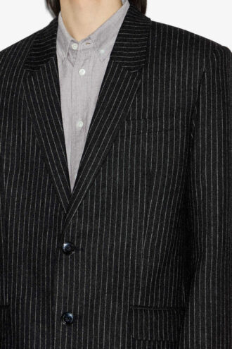 Veste de costume en laine rayée Freddie