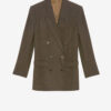 Veste de costume en laine rayée Jevima