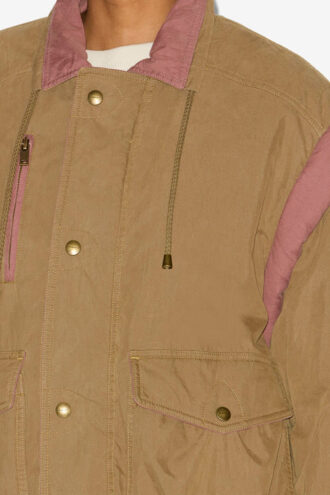 Veste en coton bicolore Desha