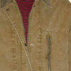 Veste en coton enduit Kimelia