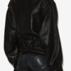 Veste en cuir d&rsquo;agneau Aneli avec poches