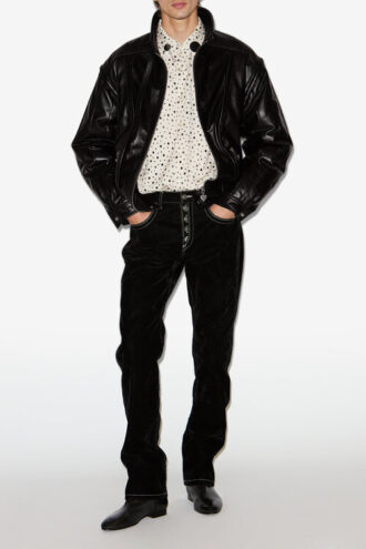Veste en cuir vintage Yosri