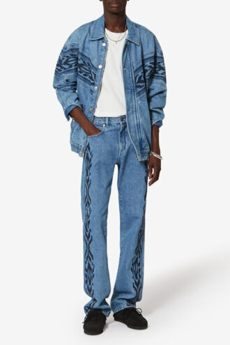 Veste en denim brodée Julian