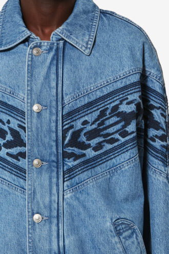 Veste en denim brodée Julian