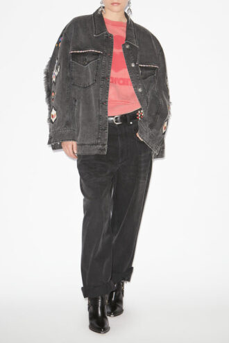 Veste en denim brodée Manona
