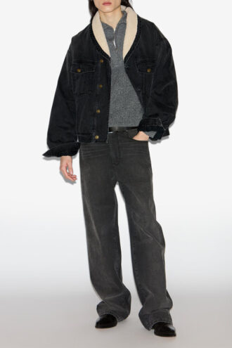 Veste en denim et fausse fourrure Jackson
