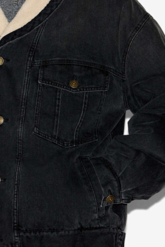 Veste en denim et fausse fourrure Jackson